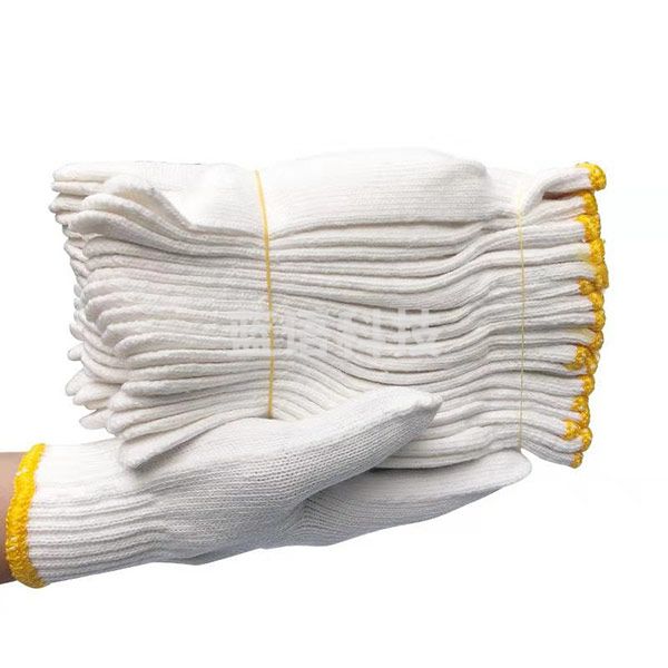 谋福(CNMF) 8033-2 线手套棉线手套劳保手套司机手套漂白手套劳保防护手套 棉纱手套600g(10双装)