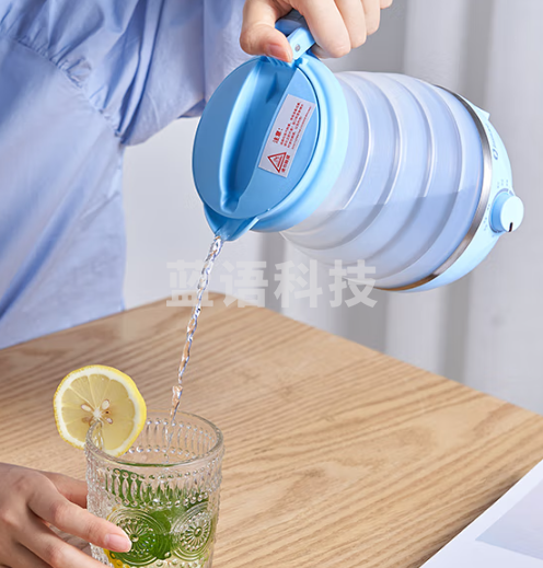 卓朗(Zoomland)电水壶 旅行电热水壶 折叠热水壶 便携式烧水壶保温开水壶  0.8L F-022ES升级款