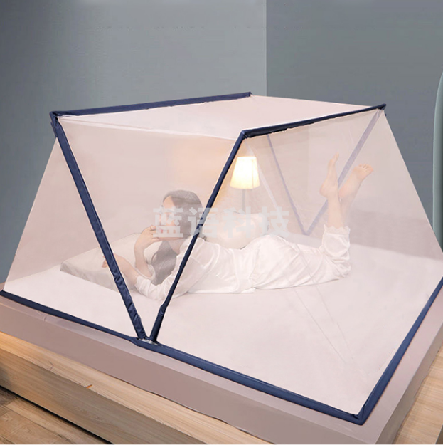 可折叠蚊帐A类加密帐纱防蚊 免安装家用开合静音蚊帐 方便拆洗夏天