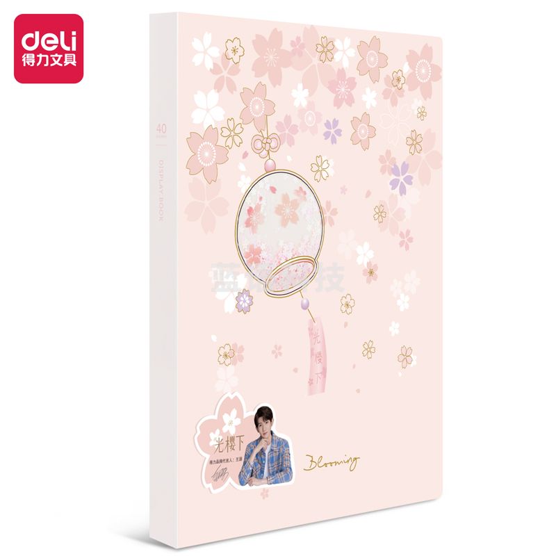 得力72733光樱下40页资料册(红)(个)