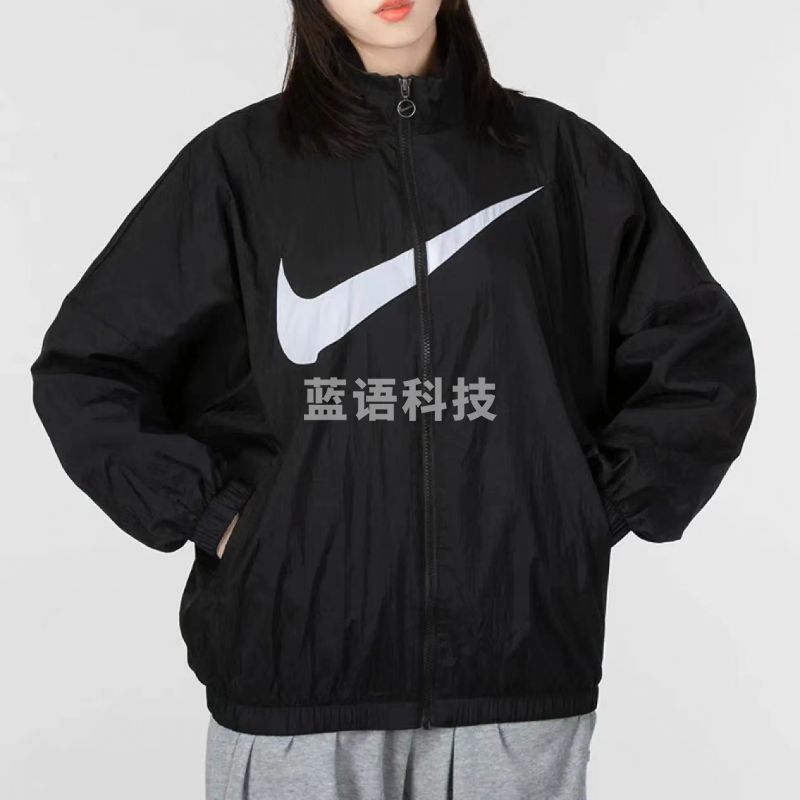 耐克(NIKE)女装套装23夏新款运动服防风夹克外套休闲裤束脚裤长裤卫裤两件套 DX5865-010+DM6184/梭织 XL/170