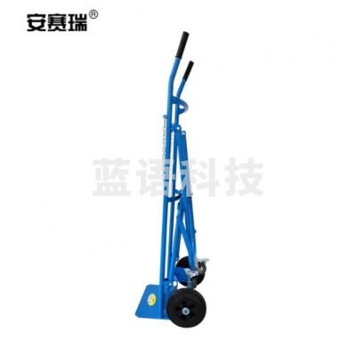 安赛瑞 24652 氧气瓶手推车 气罐搬运车推车 加厚单气瓶带支架 承重200kg