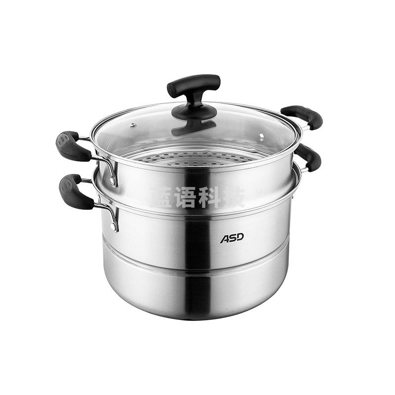 爱仕达（ASD）JX1526不锈钢蒸锅 煮汤锅 电磁通用 26CM