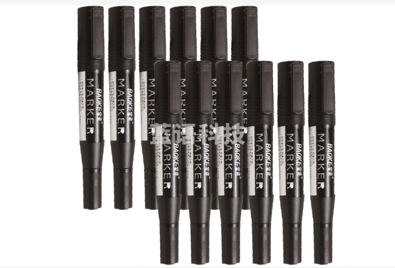 宝克 粗210 油性双头记号笔物流笔 黑色 12支/盒