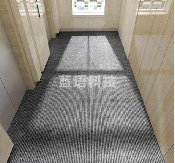 黑地毯入户门地垫防滑垫商务酒店迎宾垫大门口吸水脚垫子定制 尺寸：4.6m*1.5m