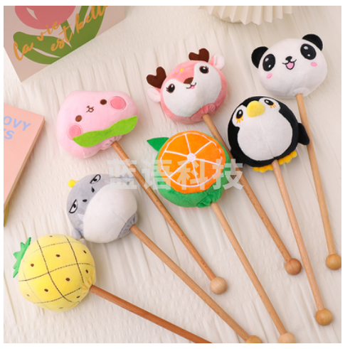 按摩锤敲打锤棒卡通可爱毛绒小锤子颈肩经络捶背部敲背捶背器神器