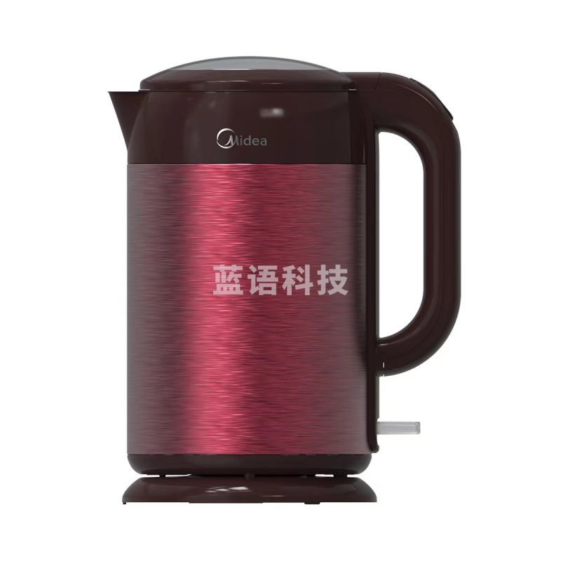 美的(Midea)MK-HJ1708  电热水壶  1.7L  家用烧水壶  304不锈钢  便携式  双层防烫内胆【红色】