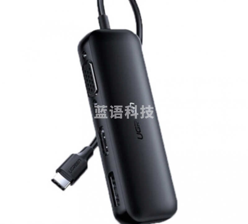 绿联CM260 Type-C转HDMI/VGA/DP扩展坞4K高清视频转换器适用苹果MacBook 60568