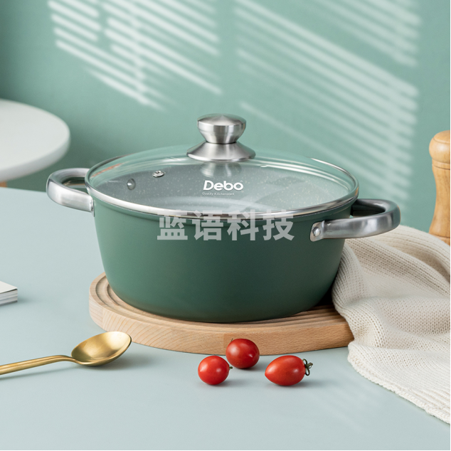 凡尔纳(汤锅)3.5L  玻璃盖*1、汤锅锅身*1  精铁材质