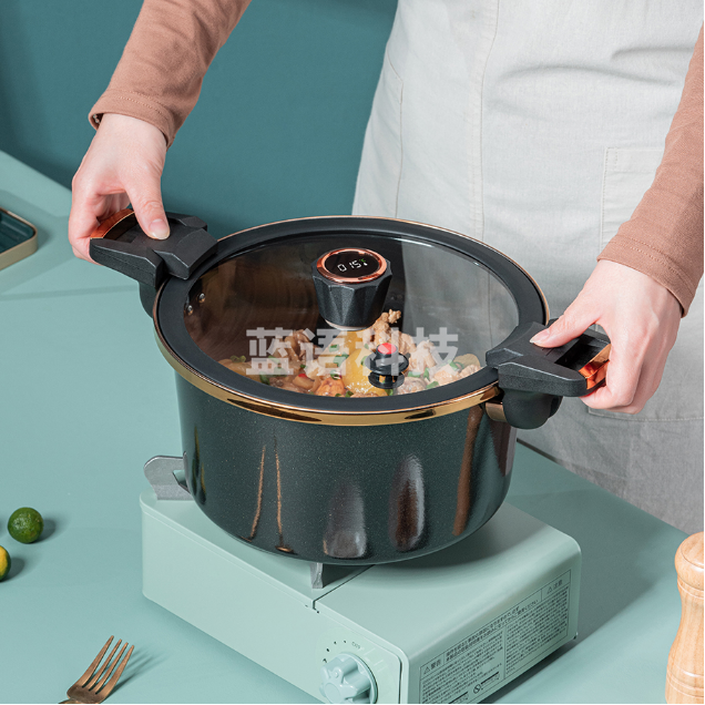 嘉尼特 (温显微压锅) 锅身*1、锅盖*1  珐琅锅