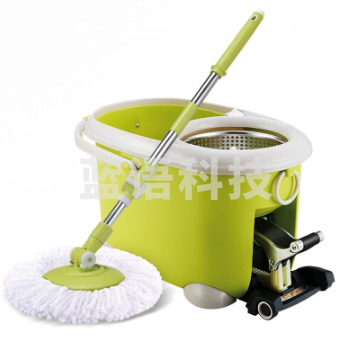 拓朴(TOPOTO)大卫四驱动旋转拖把桶拖布好神拖拓扑地拖墩布免手洗清洁工具 干湿两用小净士S7 1杆2头