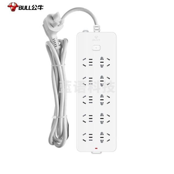 公牛 GN-218插座插排接线板 过载保护 10孔 5米