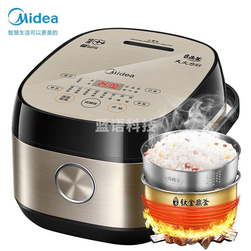 美的(Midea)低糖电饭煲 4L容量 钛金鼎釜内胆 企业业务 智能24H预约IH电磁加热降还原糖电饭煲 MB-40LH5