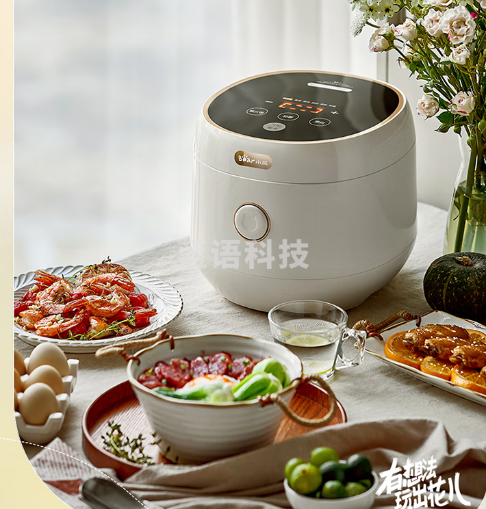 小熊(Bear)电饭煲 电饭锅 家用多功能3升智能防溢  DFB-C30L3 3L