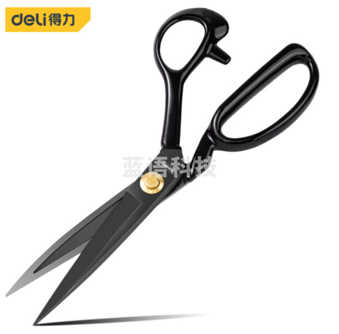得力(deli) 11英寸服装剪裁缝剪裁布剪子工业剪锰钢缝纫剪刀沾塑手柄 DL358111