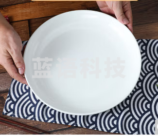 白瓷圆盘子(深)
