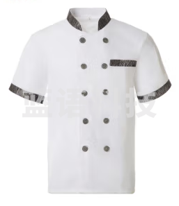 佳奥 厨师服 厨房酒店服务员工作服短袖炊事服 尺码备注