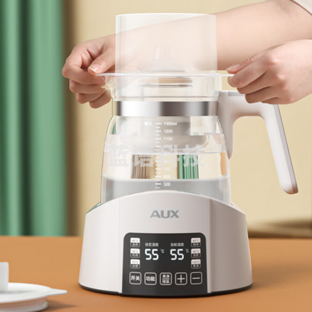 奥克斯(AUX)ACN-3843A2恒温水壶婴儿调奶器冲奶粉烧水壶智能温控自动保温暖奶器