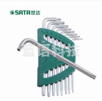 世达(SATA)8件加长中孔花形扳手组套 09701