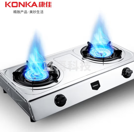 康佳(KONKA)燃气灶双灶具 5.0kW大火力台式液化气煤气双灶 家用猛火炉具 不锈钢灶台 JZY-T502Y(液化气 )