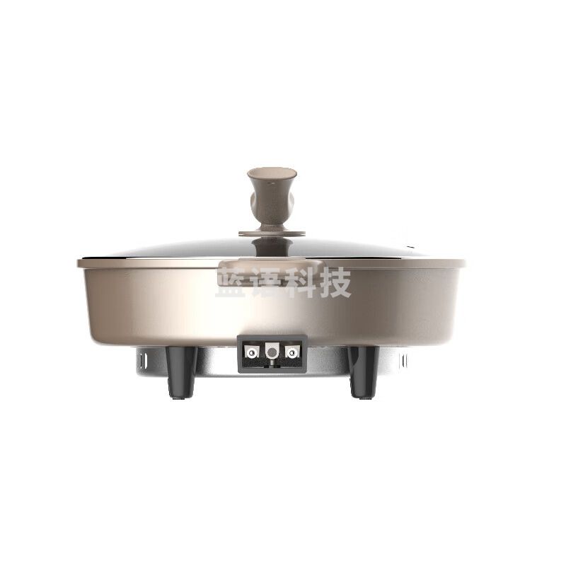美的(Midea)电火锅 DH3411电炒锅多功能电热锅煎锅烙饼机6L升 1800W棕色