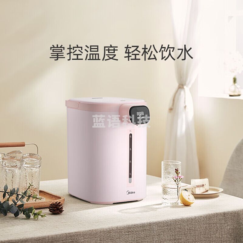 美的(Midea)智能电热水瓶家用恒温保温一体多功能电热水壶304不锈钢5L大容量 5L 智能电水瓶MK-SP50E501