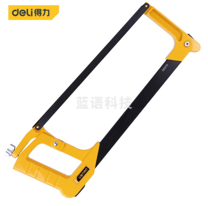 得力(deli)铝合金方管锯架手工锯子弓锯架带锯条12英寸 DL6001