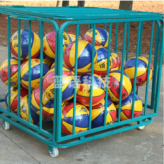 篮球收纳框球车篮球推车球框收纳篮球车装球车球类收纳筐颜色随机