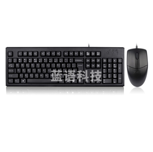 双飞燕 KK-5520N 有线键盘鼠标套装 外接键鼠防水 PS/2