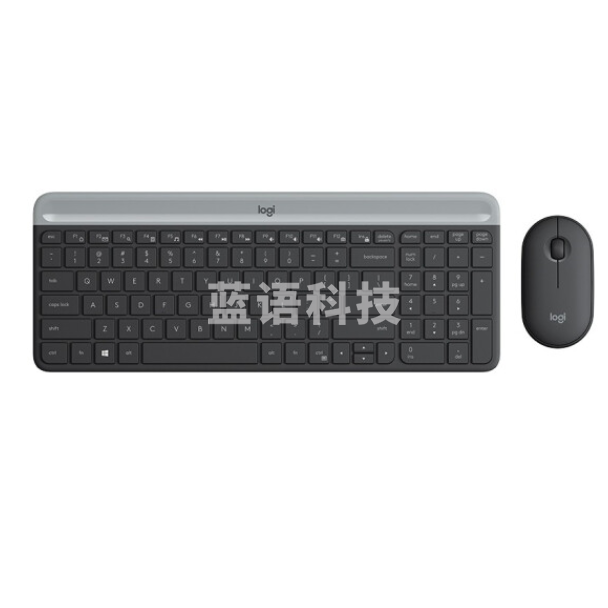 罗技MK470 键鼠套装 无线键盘无线鼠标全尺寸超薄 无线2.4G接收器 黑色