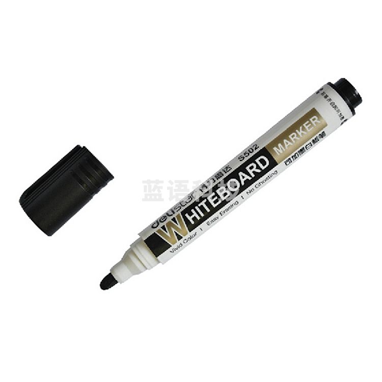 得力 S502 思达可加墨白板笔 2.0mm 10支/盒(单位：支) 黑