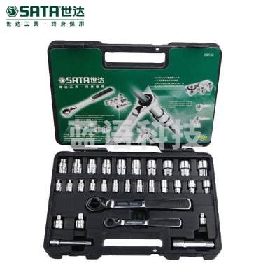 世达(SATA)30件13x20MM系列穿透式套筒组套货号09132