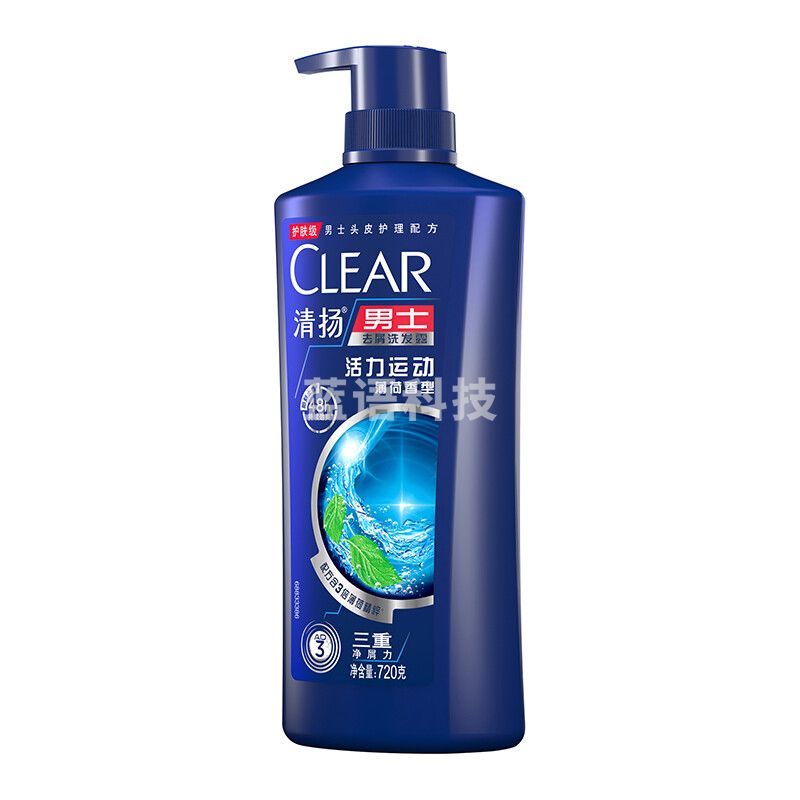 清扬(CLEAR)男士氨基酸去屑洗发水多效水润养护型500g