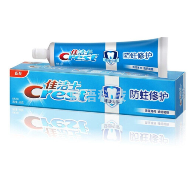 佳洁士(CREST) 140g防蛀清莲薄荷 防蛀修护牙膏