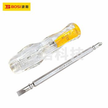 波斯（BOSI）两用测电笔高精度断电测试电笔验电笔汽车漏电检测电工笔 BS453103（210MM）