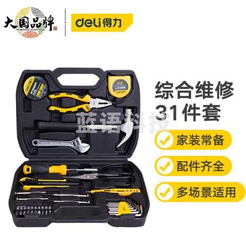 得力(deli)工具箱套装 31件套 DL5972