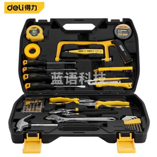 得力(deli)多功能五金工具箱套装30件 DL5964