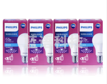 飞利浦(PHILIPS)LED灯泡节能灯超大球泡光源E27大螺口灯饰电灯泡替换白炽灯超亮 恒亮型3.5W-6500K E27螺口