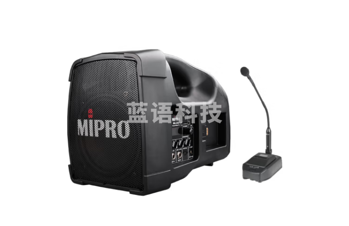 MIPRO 咪宝 MA-200无线手提移动便携式音响户外大功率扩音器小蜜蜂喇叭带麦克风一体 配会议鹅颈话筒(新品二代)