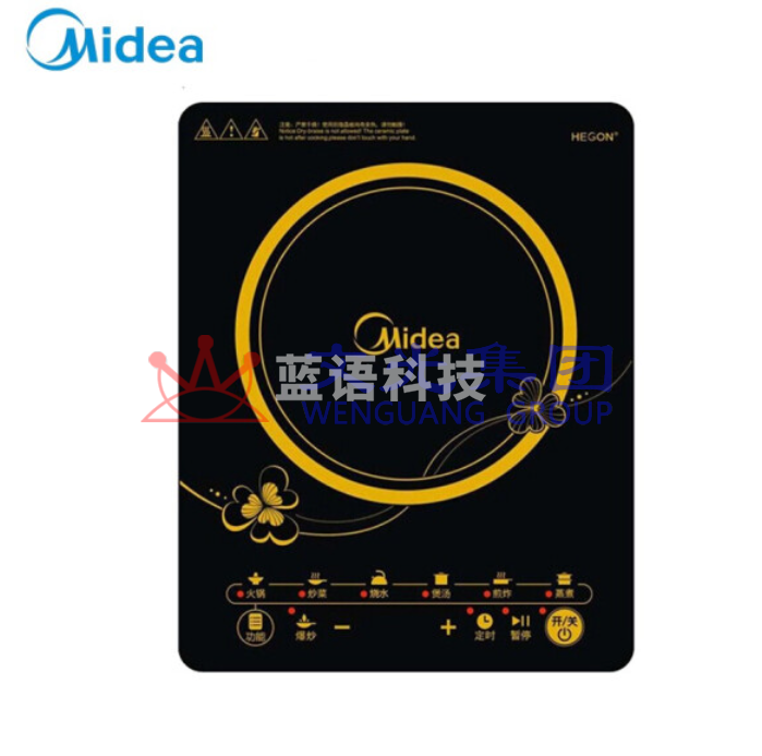 美的 电磁炉家用爆炒触摸屏电池炉电炒灶 RT2160