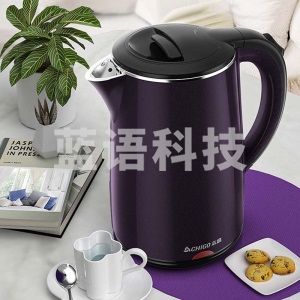志高 (CHIGO)ZD18A-708G8 电水壶烧水壶电热水壶 304不锈钢双层防烫 1.8L容量 紫色