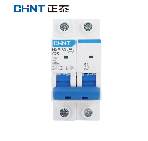 正泰(CHNT)NXB-63-2P-C25 空气开关 过载空气开关 DZ47升级款小型断路器 25A 2P