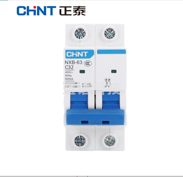 正泰(CHNT)NXB-63-2P-C32 空气开关 过载空气开关 DZ47升级款小型断路器 32A 2P