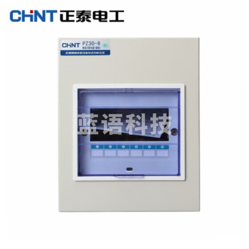 正泰(CHNT)PZ30R-6 家用照明箱 暗装 空开箱 断路器布线箱 强电箱 铁箱 厚 6回路 1MM