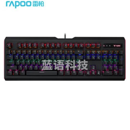 雷柏(Rapoo) V500L升级版 机械键盘 有线键盘 游戏键盘 104键混光键盘