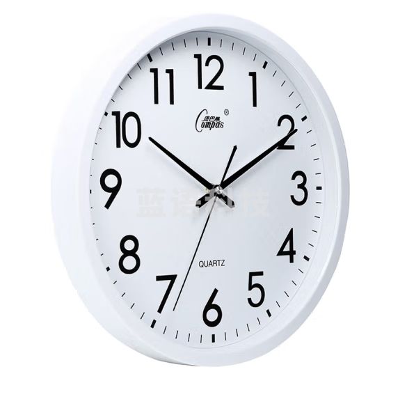 康巴丝 挂钟  钟表 时尚卧室客厅办公静音时钟挂表  尺寸：38