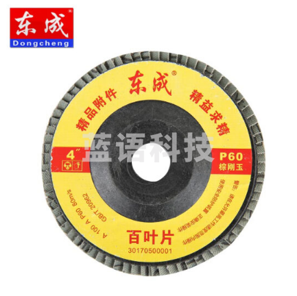 东成 百叶轮/百叶片磨光片抛光片打磨片百叶轮100(80#)10片/组
