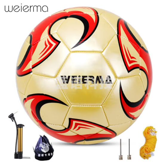 WITESS 足球5号4号四号中小学生3号儿童幼儿园初学训练比赛中考用球 风暴蓝 加厚【防爆内胆】 5号(标准专用球)