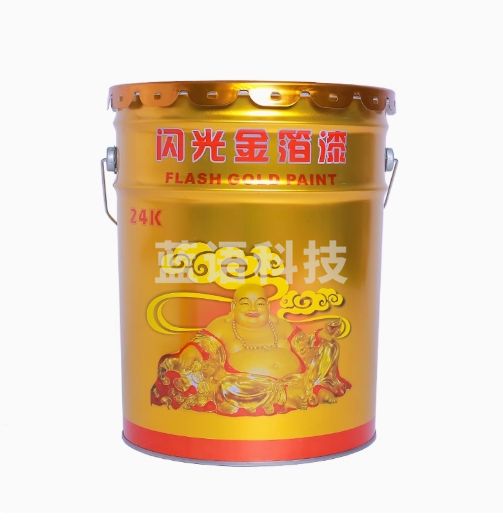 闪光金箔漆水油性黄金漆  金粉漆  0.8kg 货号：YC