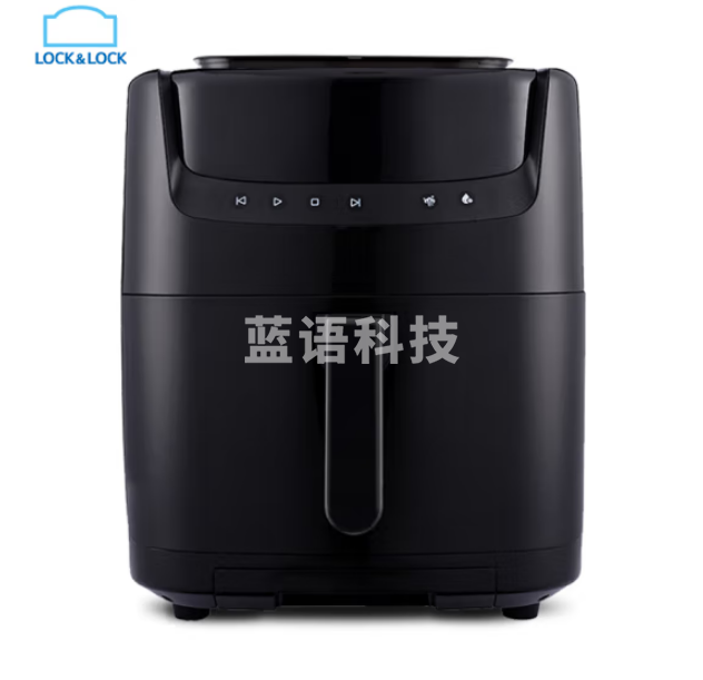 乐扣乐扣（LOCK&LOCK） EJF881 空气炸锅易清洁蒸烤炸多功能蒸汽炸锅7L大容量家用智能电炸锅 黑色